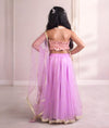 Pre-Order: Pink Brocade Choli with Lehenga