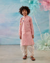 Pre-Order: Boy Embroidered Kurta Set - Pink