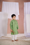Pre-Order: Green Fish Patch Kurta Set