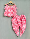 Pre-Order: Ikat Printed Co-ord Set in Pink