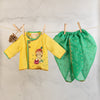 Pre-Order: YELLOW KRISHNA ANGARKHA WITH GREEN DHOTI