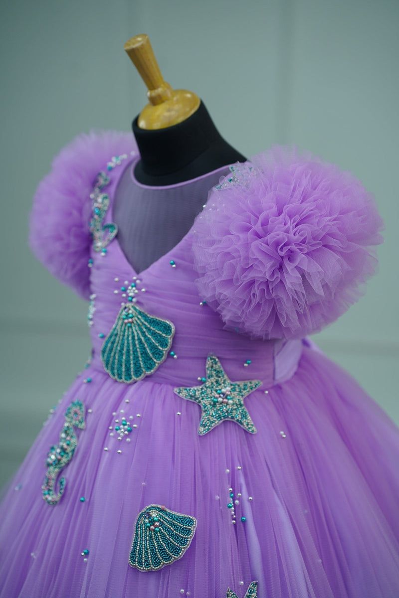 Hollywood Live Action Mermaid Lavender Silver Screen Girls Gowns