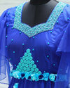 Pre-Order: Royal Blue Gown With Heavy Beaded Yoke