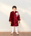 Pre-Order: Maroon Embroidered Sherwani