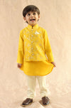 Pre-Order: Boy Inaayat Brocade3 Pc Bundi Set - Yellow