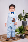Pre-Order:Cute Teddy Waistcoat Set