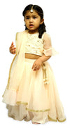 Pre-Order: Peach Chikankari Ghagra Set