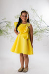 Pre-Order: Yellow Butterfly Embroidered Dress