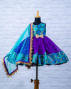 Pre-Order: Peacock Shades Brocade Gown With Twinkle Dupatta"