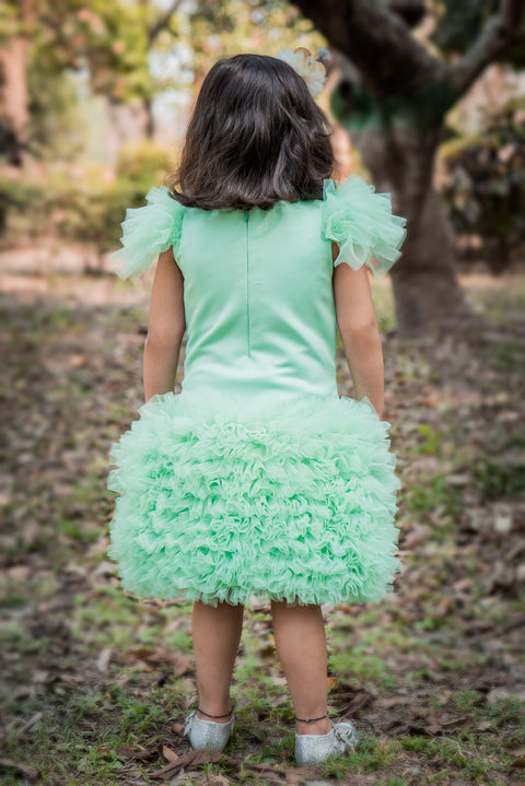 Pre-Order: Candyfloss Mint Frilly Dress
