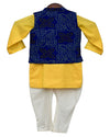 Pre-Order: Blue Leheriya Nehru Jacket Set