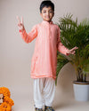 Pre-Order: Pink Sequins Kurta Patiala