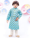 Pre-Order: Funky Blue Print Kurta with Straight Pants