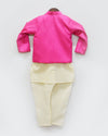 Pre-Order: Hot Pink Jacket with Kurta and Churidar