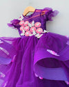 Pre-Order: Purple Embellished Dress with detachable bow