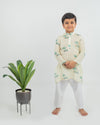 Pre-Order: Muslin Digital Print Kurta with Cotton Pajama