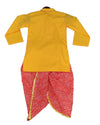 Pre-Order: Yellow Kurti with Leheriya Dhoti