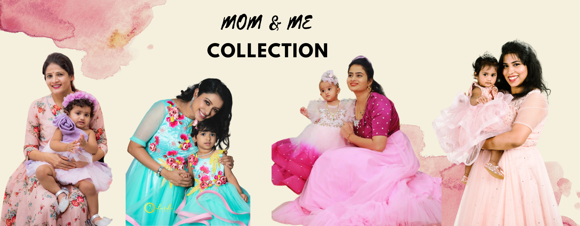 Matching Outfits for Mom and Daughter Party Wear Collection Peony