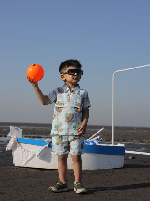 Pre-Order: Leafy Leopard Printed Pure Linen  Premium Co-ords