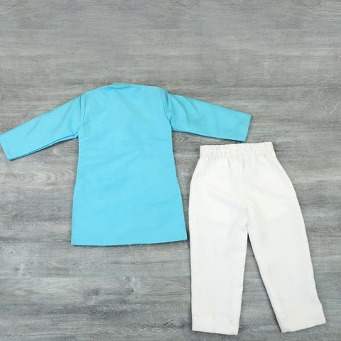 Pre-Order:KURTA PAJAMA WITH PEARL HAND EMBROIDERY