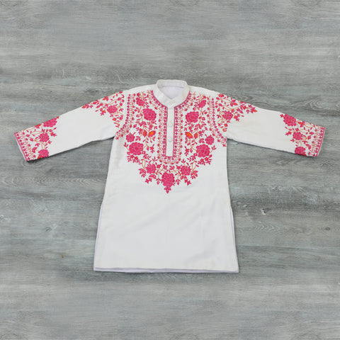 Pre-Order:KURTA WITH THREAD EMBROIDERY
