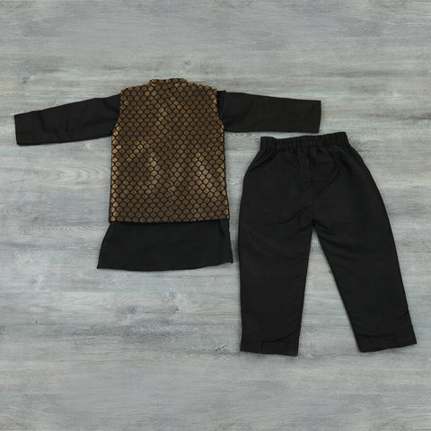 Pre-Order: 3 PIECE KURTA N WAISTCOAT