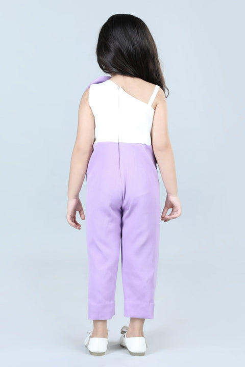 Pre-Order:  Two Colour Jumpsuit with 3D Flowers