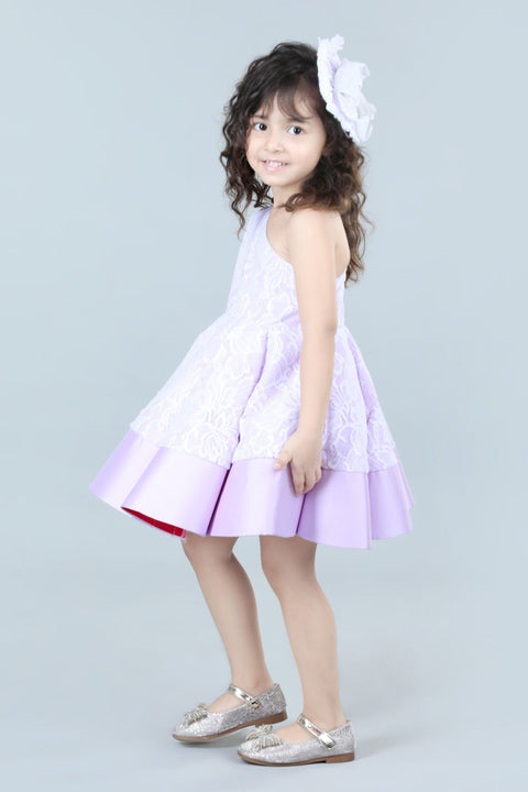 Pre-Order:  One Shoulder Structure Dress with Hair Accessory