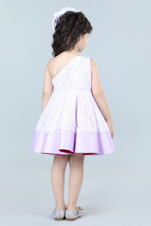 Pre-Order:  One Shoulder Structure Dress with Hair Accessory