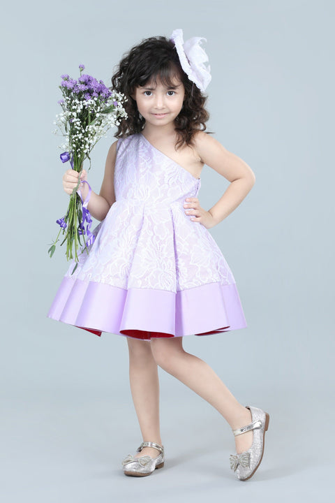 Pre-Order:  One Shoulder Structure Dress with Hair Accessory