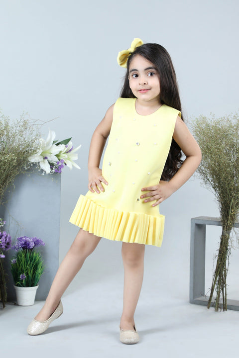 Pre-Order: Dress with Pearls N Stones & Hair Accessory