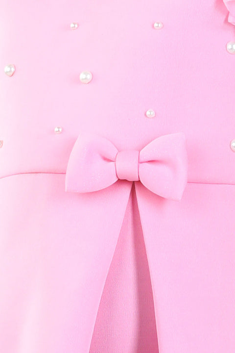 Pre-Order: Straight Dress with Pearls and Hair Bow