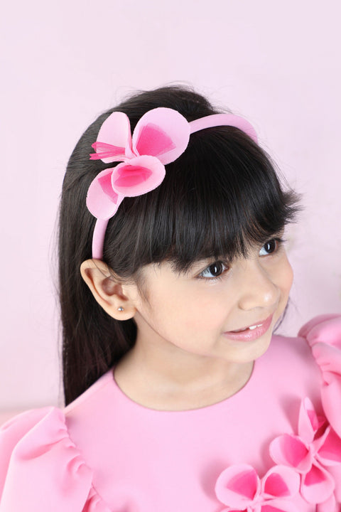 Pre-Order: Flare Dress with 3D Flowers and Hair Band