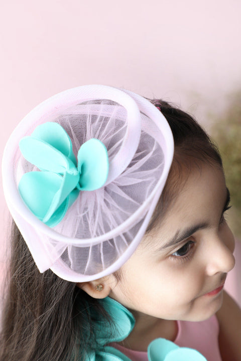 Pre-Order: Dress with Net Flare and Hair Accessory