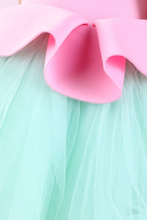 Pre-Order: Dress with Net Flare and Hair Accessory