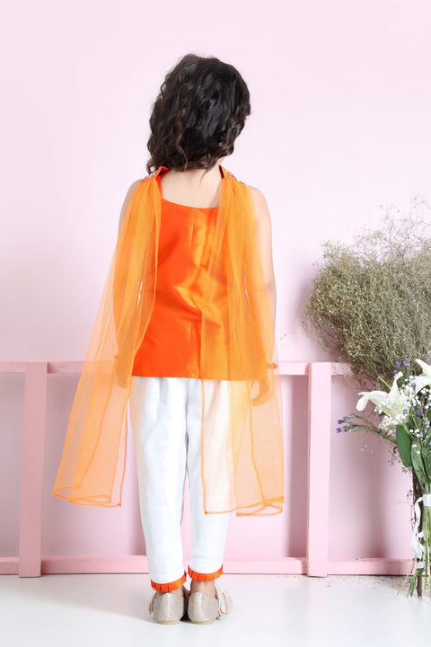 Pre-Order: Thread Embroidery Suit with Pants N Clutch Dupatta