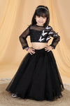 Pre-Order: Organza Lehenga with 3d sequence butterfly