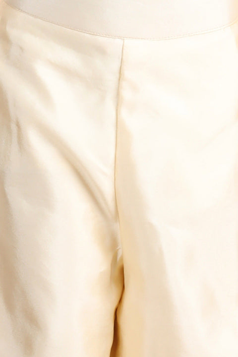 Pre-Order: Embroidered Top with Fur and Palazzo Pants