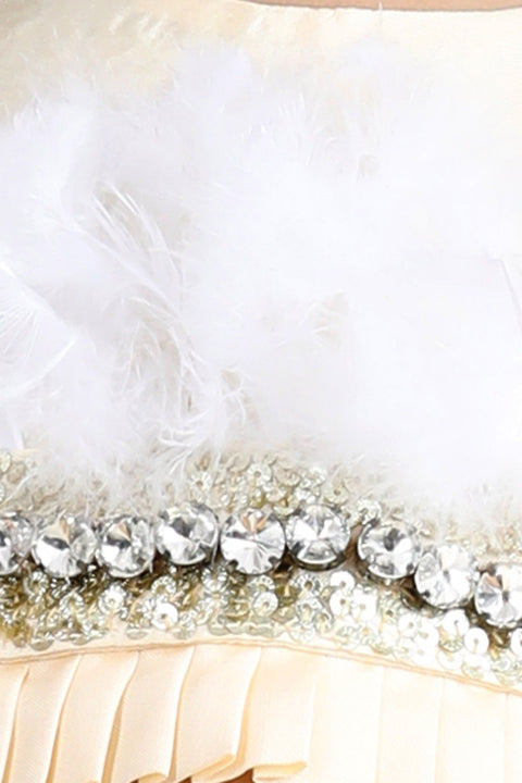 Pre-Order: Embroidered Top with Fur and Palazzo Pants