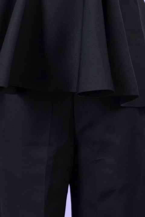 Pre-Order: Peplum top with shoulder cut flaps accompanied with pants