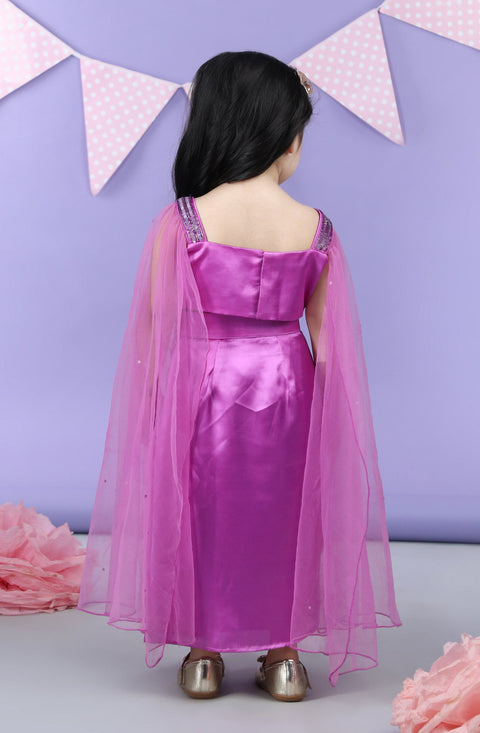 Pre-Order: Heavy embroidered Top with Dhoti style Skirt