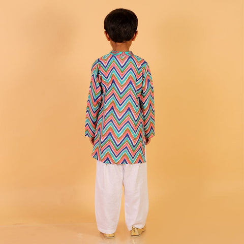 ZigZag Kurta Pyjama Set