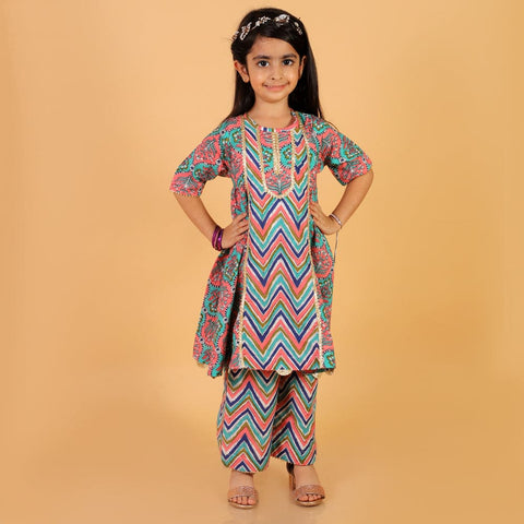 ZigZag Kurta Pyjama Set