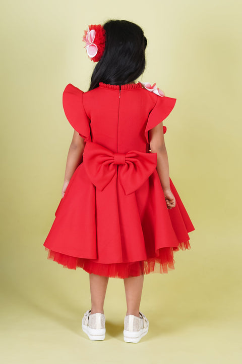 Pre-Order:  Neo Big Flower Knee Length Dress