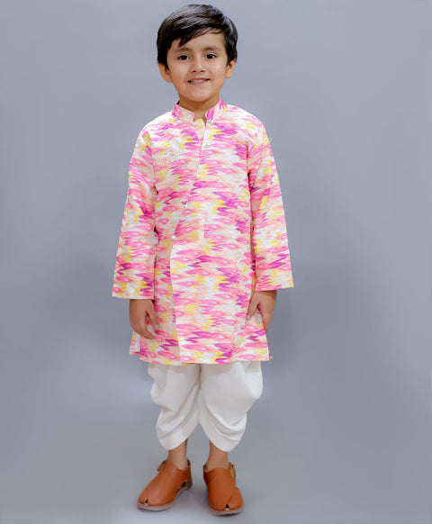 Pre-Order: Shibori Print silk kurta with salwar