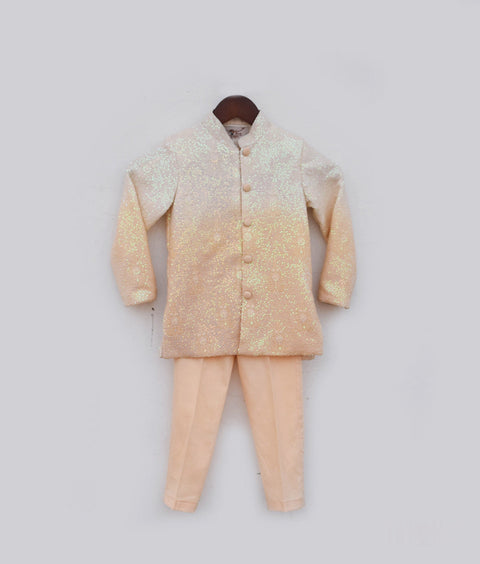 Pre-Order:  Peach Ombre Bandgala Set for Boys