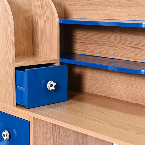 Pre-Order: Blue Kids’ Study Desk with Corkboard