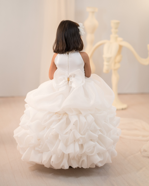Pre-Order: Layered Golden Butterfly Gown
