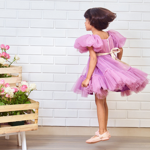 Pre-Order: Pretty  Lavender Party Wear Dress