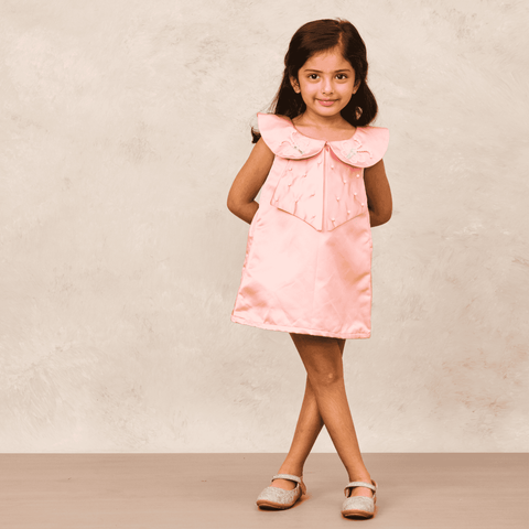 Pre-Order: Bohemian Old Rose Dress with Butterfly & Pearl